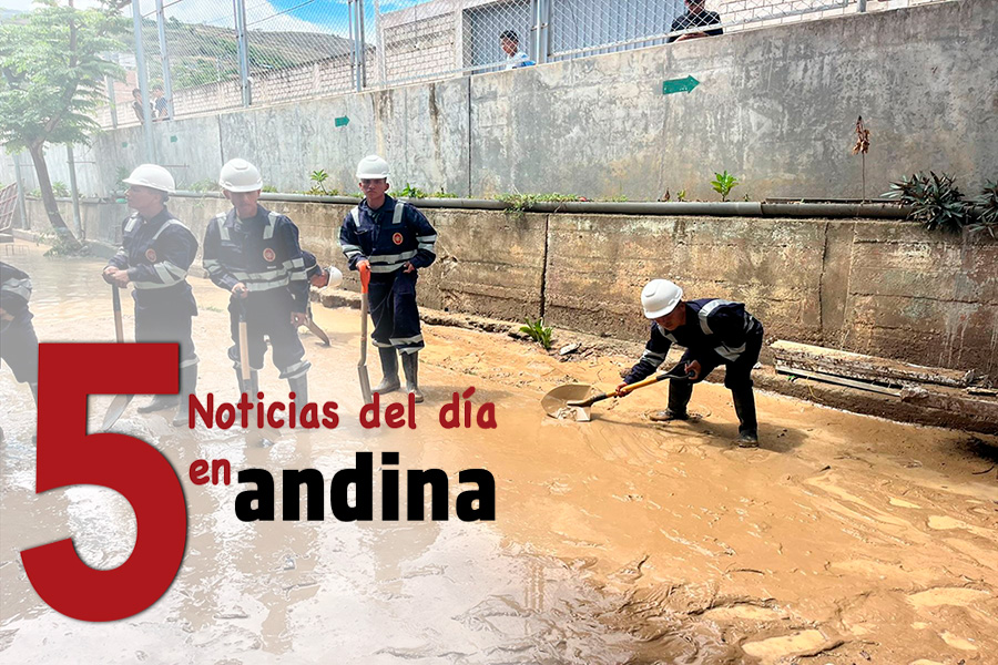 Las 5 del día: Declaran estado de emergencia en 179 distritos de 21 regiones por lluvias intensas
